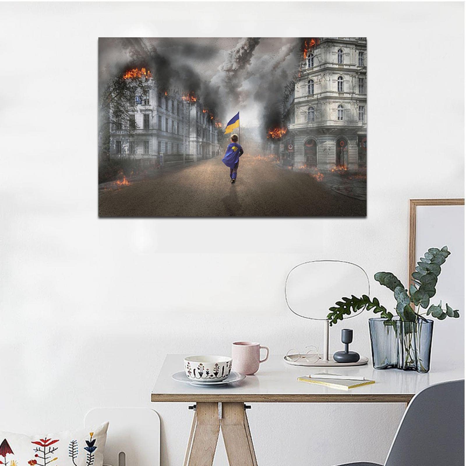 ポーランド ワルシャワ 油絵 キャンバス 額入り ポーランド ワルシャワ 油絵 キャンバス 額入り